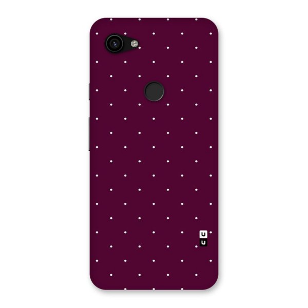 Purple Polka Back Case for Google Pixel 3a XL