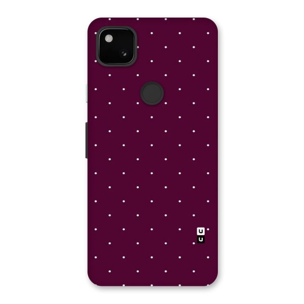 Purple Polka Back Case for Google Pixel 4a