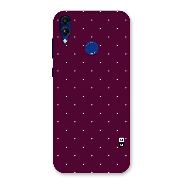 Purple Polka Back Case for Honor 8C