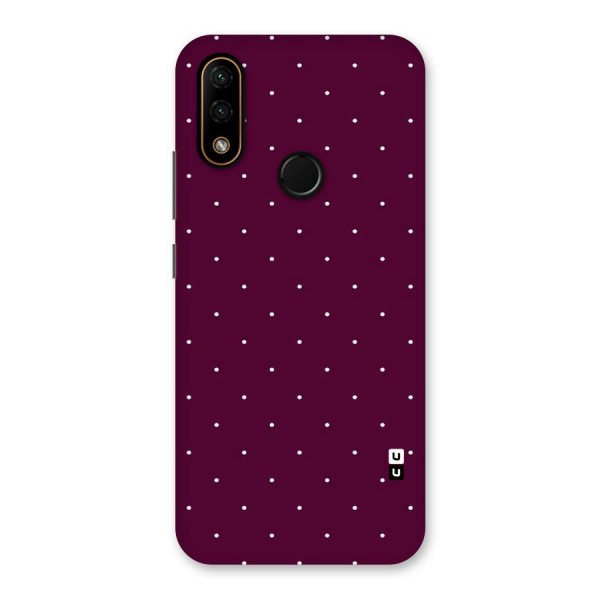 Purple Polka Back Case for Lenovo A6 Note