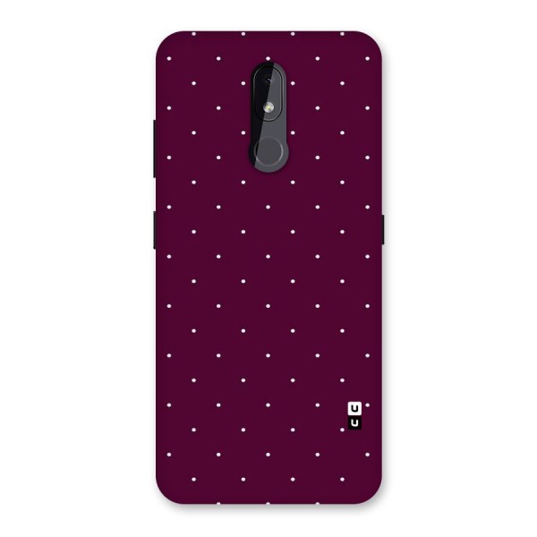 Purple Polka Back Case for Nokia 3.2