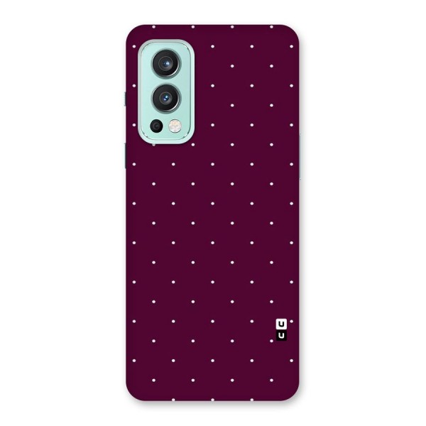 Purple Polka Back Case for OnePlus Nord 2 5G