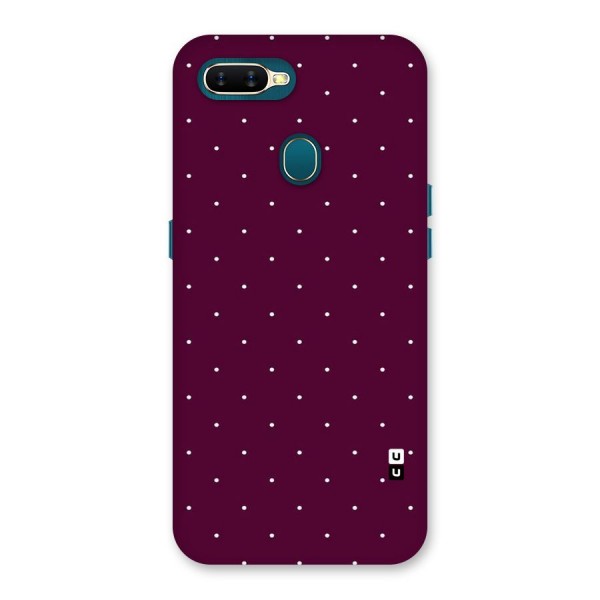 Purple Polka Back Case for Oppo A7