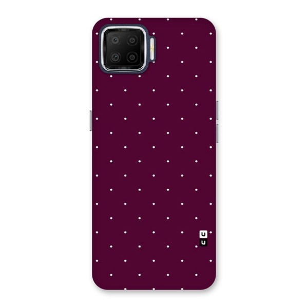 Purple Polka Back Case for Oppo F17