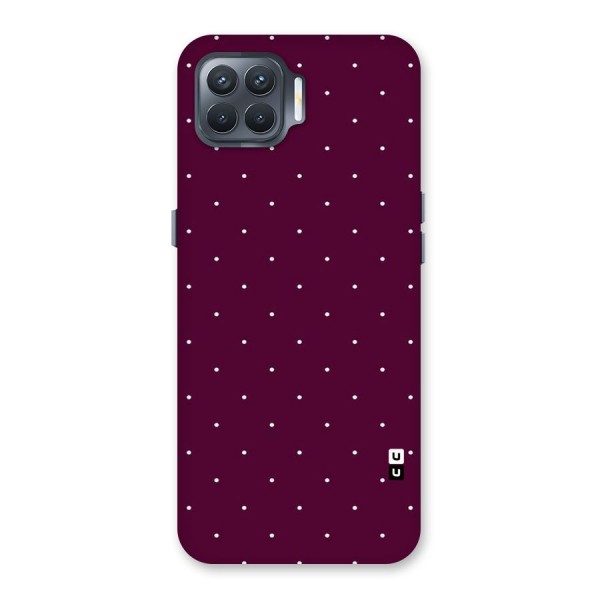 Purple Polka Back Case for Oppo F17 Pro