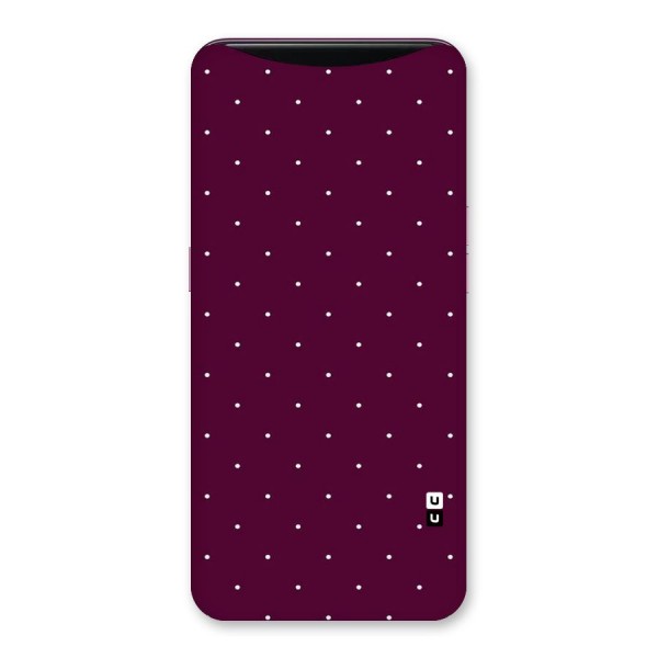 Purple Polka Back Case for Oppo Find X