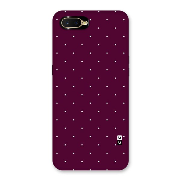 Purple Polka Back Case for Oppo K1