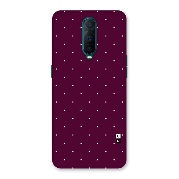 Purple Polka Back Case for Oppo R17 Pro