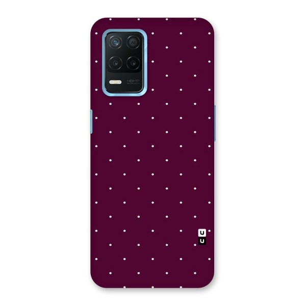 Purple Polka Back Case for Realme 8s 5G