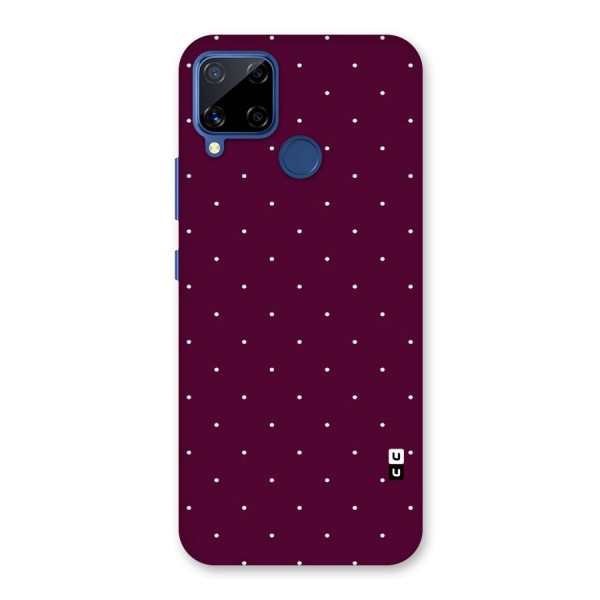 Purple Polka Back Case for Realme Narzo 30A