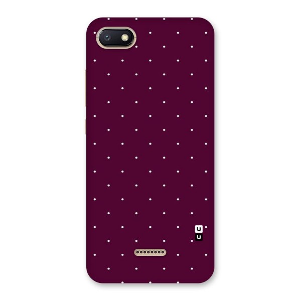 Purple Polka Back Case for Redmi 6A