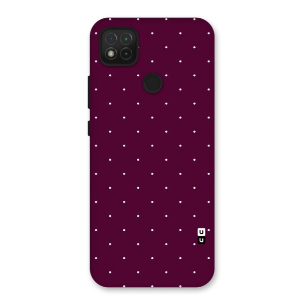 Purple Polka Back Case for Redmi 9C