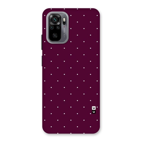 Purple Polka Back Case for Redmi Note 10