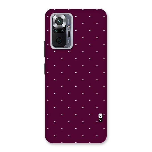 Purple Polka Back Case for Redmi Note 10 Pro