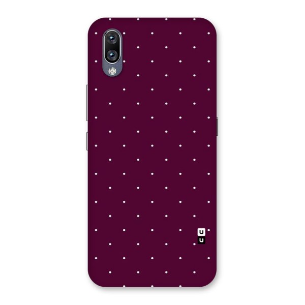 Purple Polka Back Case for Vivo NEX