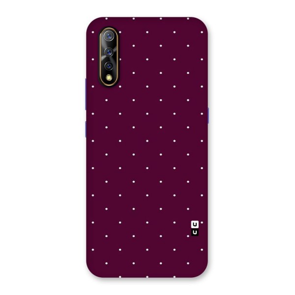 Purple Polka Back Case for Vivo S1