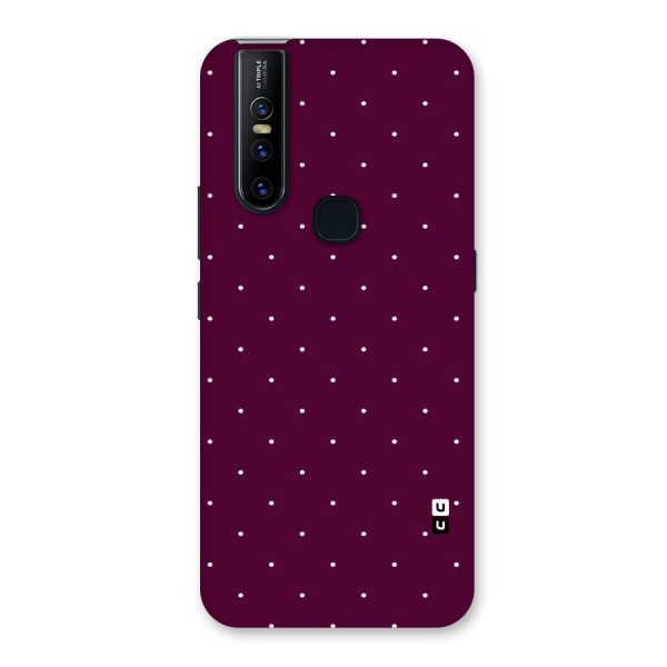 Purple Polka Back Case for Vivo V15