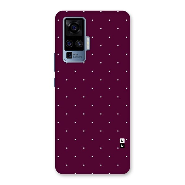 Purple Polka Back Case for Vivo X50 Pro