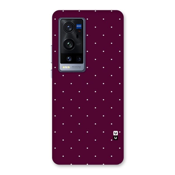 Purple Polka Back Case for Vivo X60 Pro Plus