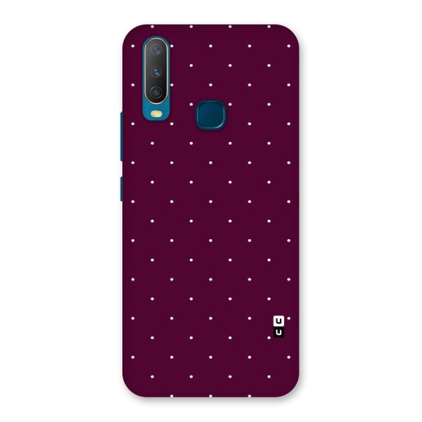 Purple Polka Back Case for Vivo Y15