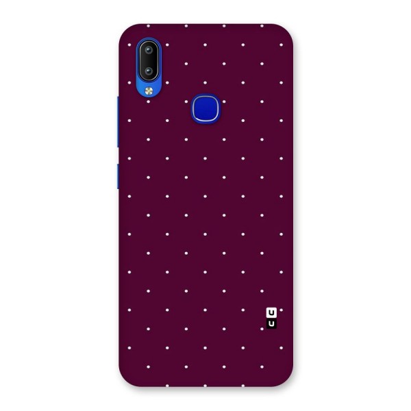 Purple Polka Back Case for Vivo Y91