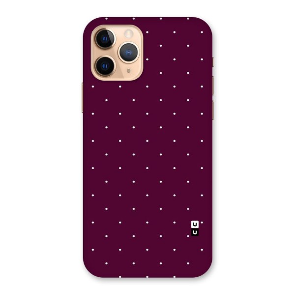 Purple Polka Back Case for iPhone 11 Pro