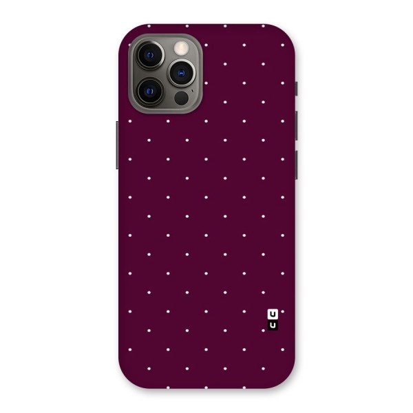 Purple Polka Back Case for iPhone 12 Pro