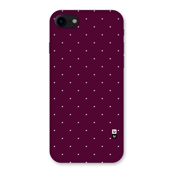 Purple Polka Back Case for iPhone SE 2020