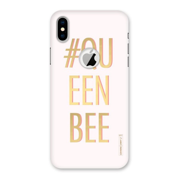 Queen Bee Back Case for iPhone XS Logo Cut