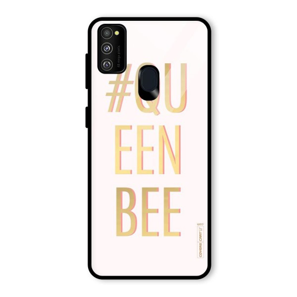 Queen Bee Glass Back Case for Galaxy M21