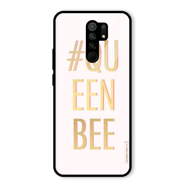 Queen Bee Glass Back Case for Redmi 9 Prime