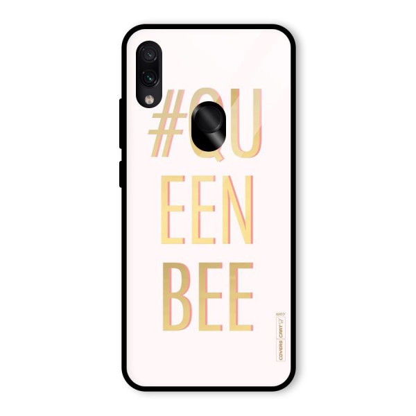 Queen Bee Glass Back Case for Redmi Note 7