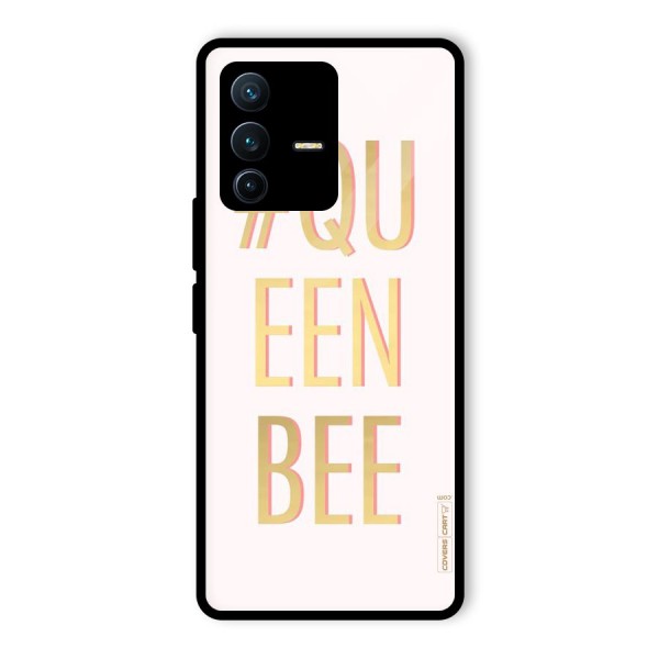 Queen Bee Glass Back Case for Vivo V23 Pro