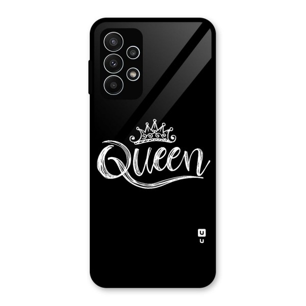 Queen Crown Glass Back Case for Galaxy A23