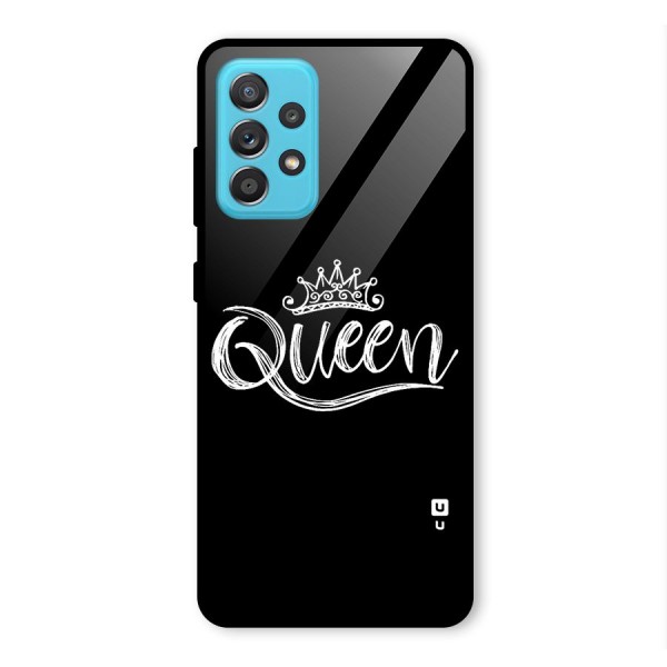 Queen Crown Glass Back Case for Galaxy A52s 5G