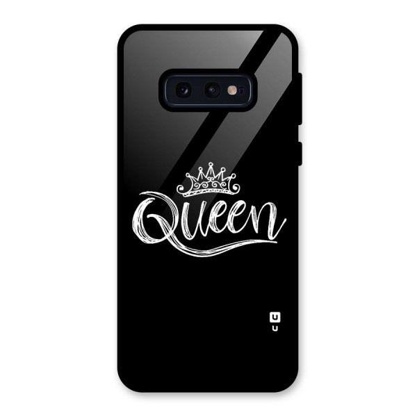 Queen Crown Glass Back Case for Galaxy S10e