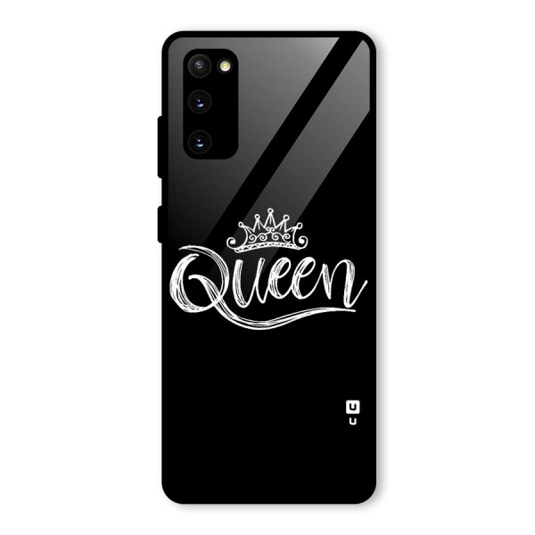 Queen Crown Glass Back Case for Galaxy S20 FE