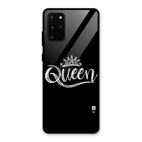 Queen Crown Glass Back Case for Galaxy S20 Plus