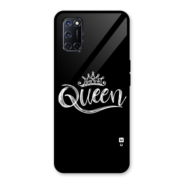 Queen Crown Glass Back Case for Oppo A52