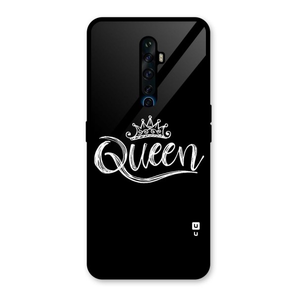 Queen Crown Glass Back Case for Oppo Reno2 Z