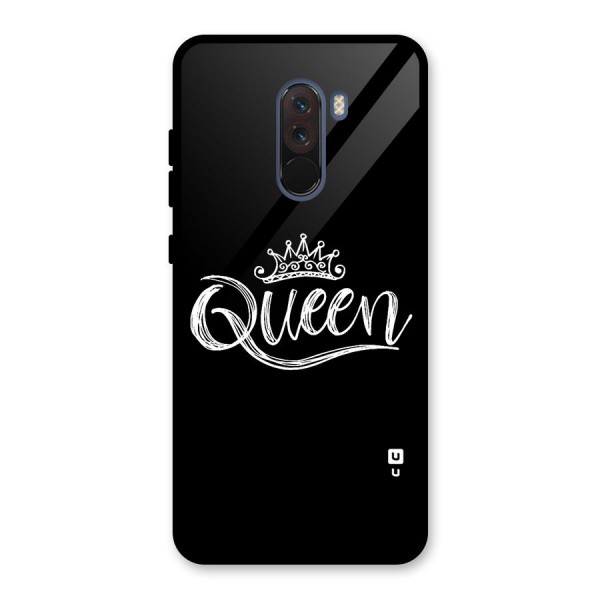 Queen Crown Glass Back Case for Poco F1