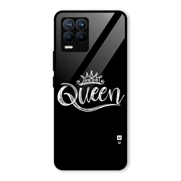 Queen Crown Glass Back Case for Realme 8 Pro