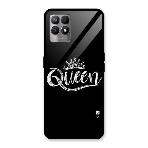 Queen Crown Glass Back Case for Realme 8i