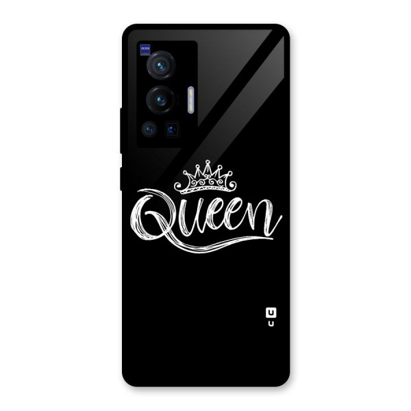 Queen Crown Glass Back Case for Vivo X70 Pro