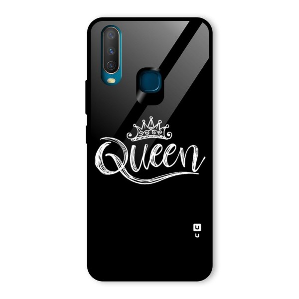 Queen Crown Glass Back Case for Vivo Y12