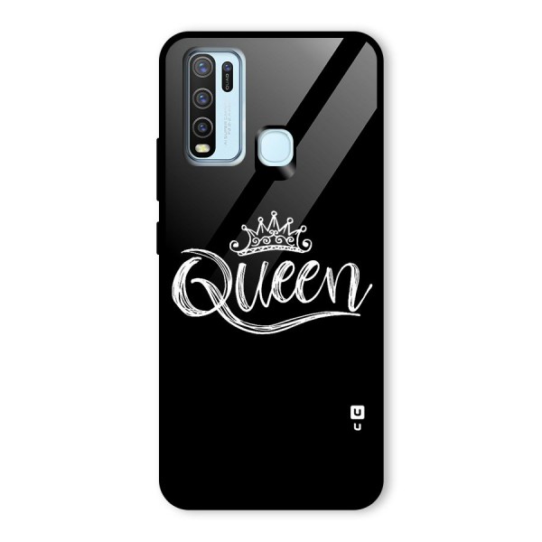 Queen Crown Glass Back Case for Vivo Y50