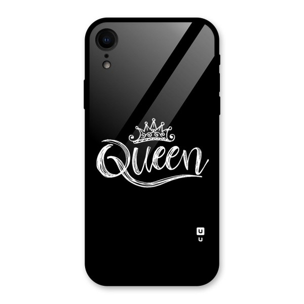 Queen Crown Glass Back Case for XR