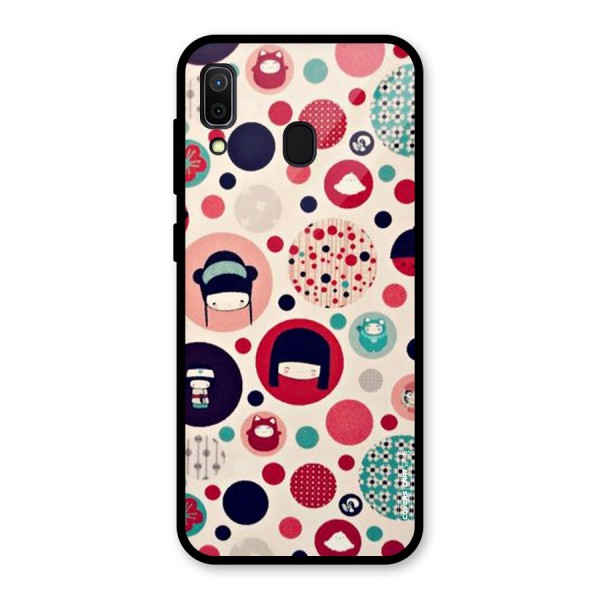 Quirky Glass Back Case for Galaxy A30