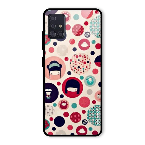 Quirky Glass Back Case for Galaxy A51