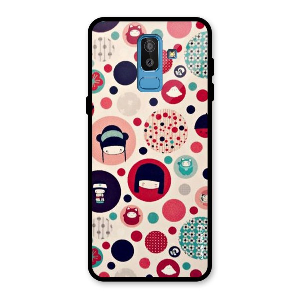 Quirky Glass Back Case for Galaxy J8